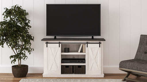 Dorrinson 54" TV Stand - Premium TV Stand from Ashley Furniture - Just $276.64! Shop now at Furniture Wholesale Plus  We are the best furniture store in Nashville, Hendersonville, Goodlettsville, Madison, Antioch, Mount Juliet, Lebanon, Gallatin, Springfield, Murfreesboro, Franklin, Brentwood