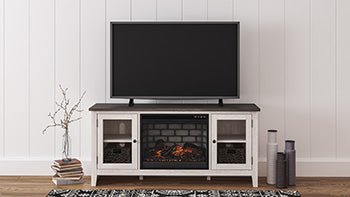 Dorrinson 60" TV Stand with Electric Fireplace - Premium TV Stand from Ashley Furniture - Just $548.15! Shop now at Furniture Wholesale Plus  We are the best furniture store in Nashville, Hendersonville, Goodlettsville, Madison, Antioch, Mount Juliet, Lebanon, Gallatin, Springfield, Murfreesboro, Franklin, Brentwood