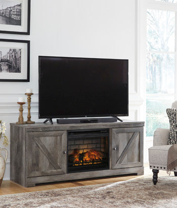 Wynnlow 63" TV Stand with Electric Fireplace - Premium TV Stand from Ashley Furniture - Just $591.28! Shop now at Furniture Wholesale Plus  We are the best furniture store in Nashville, Hendersonville, Goodlettsville, Madison, Antioch, Mount Juliet, Lebanon, Gallatin, Springfield, Murfreesboro, Franklin, Brentwood