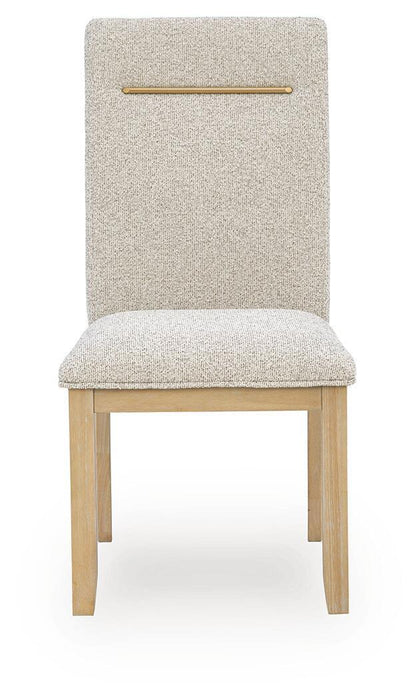 Lasinger - Dining Upholstered Side Chair (Set of 2) - Light Brown – Chair Sets by Signature Design by Ashley® at Furniture Wholesale Plus , Nashville furniture store