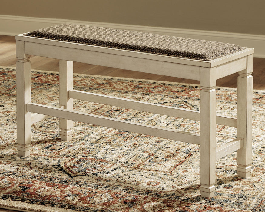 Bolanburg - DBL Counter UPH Bench  - Beige – Counter Benches by Signature Design by Ashley® at Furniture Wholesale Plus , Nashville furniture store