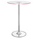 Thea - Round Glass Top LED Bistro Bar Table - Chrome – Bar Tables by CoasterEssence at Furniture Wholesale Plus , Nashville furniture store