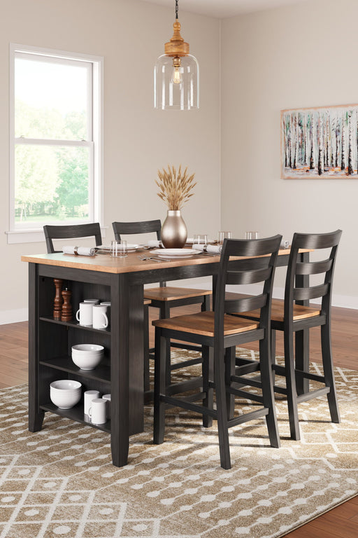 Gesthaven - Rectangular Dining Room Counter Set – 5 Piece Dining Room Sets by Signature Design by Ashley® at Furniture Wholesale Plus , Nashville furniture store