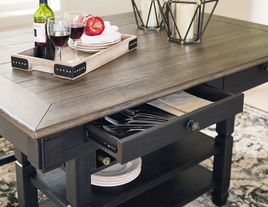 Tyler Creek - Rectangular Dining Room Counter Table - Black / Gray – Counter Tables by Signature Design by Ashley® at Furniture Wholesale Plus , Nashville furniture store