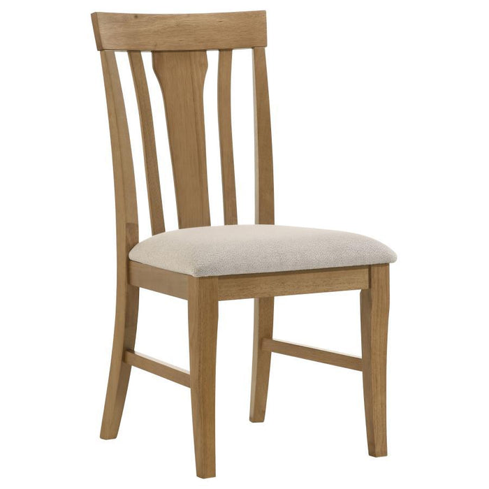 Hartville - Dining Side Chair (Set of 2) - Natural Light Brown – Chair Sets by Coaster Fine Furniture at Furniture Wholesale Plus , Nashville furniture store