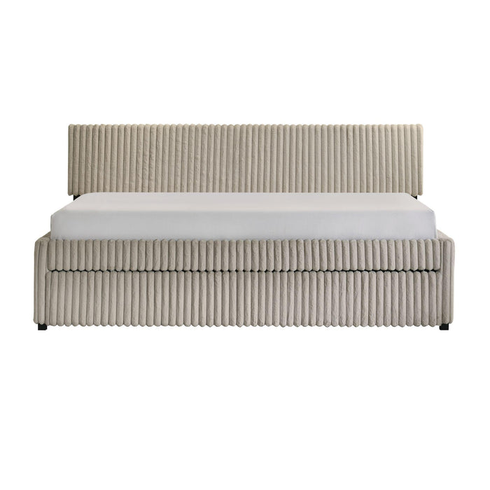 Arden - Twin Daybed With Trundle - Corduroy Beige – Daybeds by Elements International at Furniture Wholesale Plus , Nashville furniture store