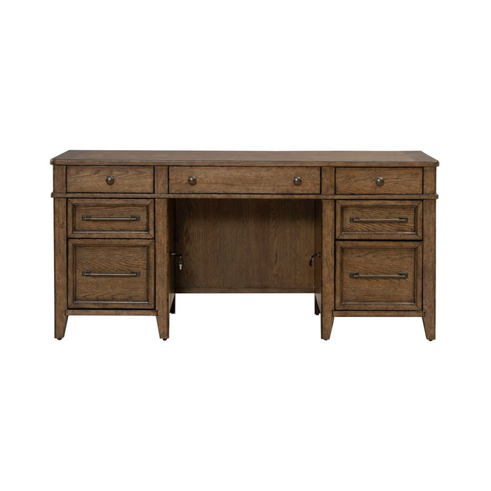 Carolina Park - Jr Executive Credenza - Amber Brown – Credenzas by Liberty Furniture at Furniture Wholesale Plus , Nashville furniture store