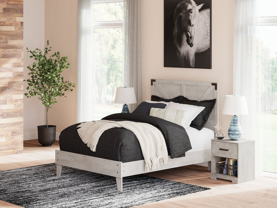 Shawburn - Platform Bed With Crossbuck Panel Headboard – Platform Beds by Signature Design by Ashley® at Furniture Wholesale Plus , Nashville furniture store