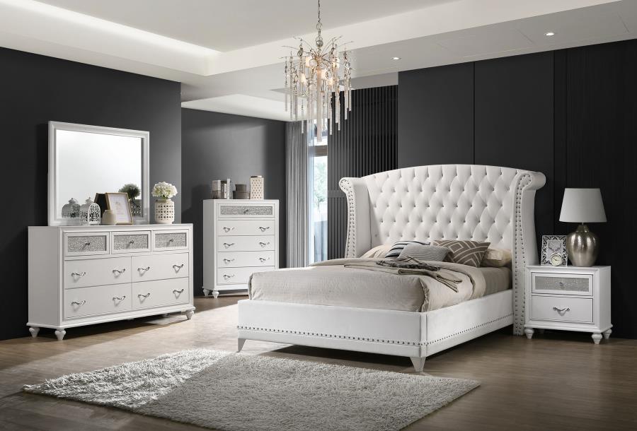 Barzini - Upholstered Wingback Bed – Upholstered Beds by CoasterElevations at Furniture Wholesale Plus , Nashville furniture store