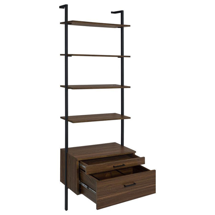 Owens - 3 Piece Wall Mounted Bookshelf Set - Walnut - Premium 3 Piece Home Office Sets from Coaster Fine Furniture - Just $1079! Shop now at Furniture Wholesale Plus  We are the best furniture store in Nashville, Hendersonville, Goodlettsville, Madison, Antioch, Mount Juliet, Lebanon, Gallatin, Springfield, Murfreesboro, Franklin, Brentwood