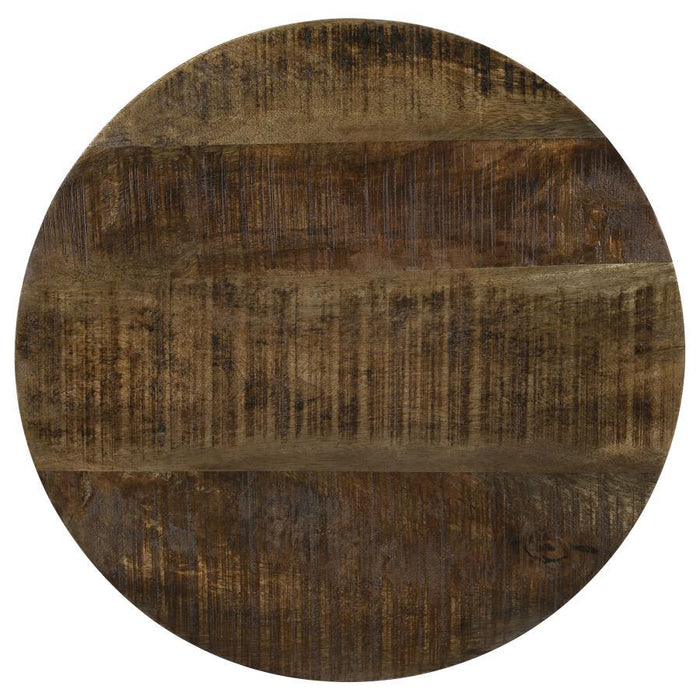 Aurora - Round Drum Base Accent Side Table - Natural And Black – Side Tables by CoasterEssence at Furniture Wholesale Plus , Nashville furniture store