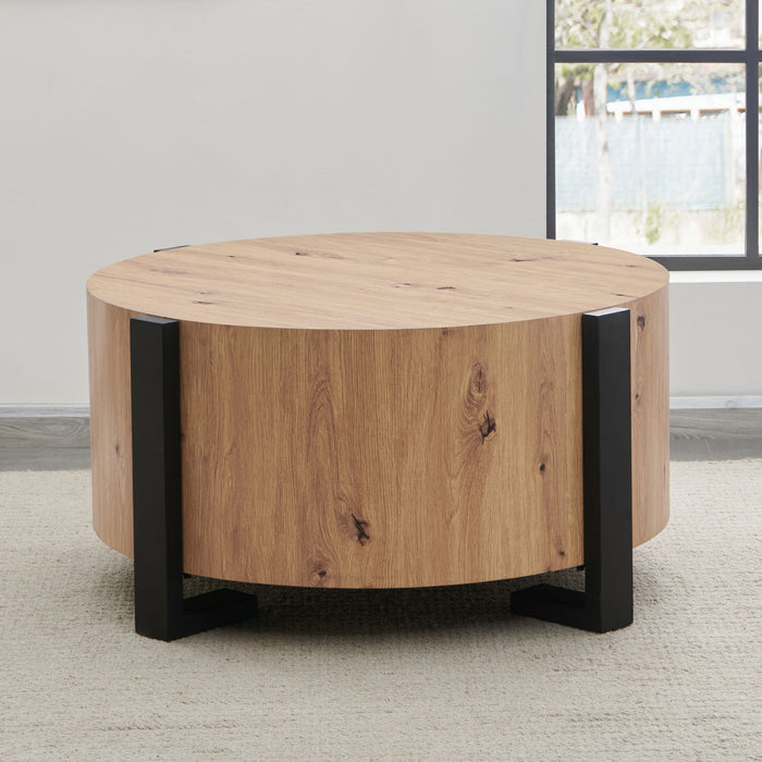 Darcie - Faux Wood Round Table – Cocktail Tables by Steve Silver Furniture at Furniture Wholesale Plus , Nashville furniture store
