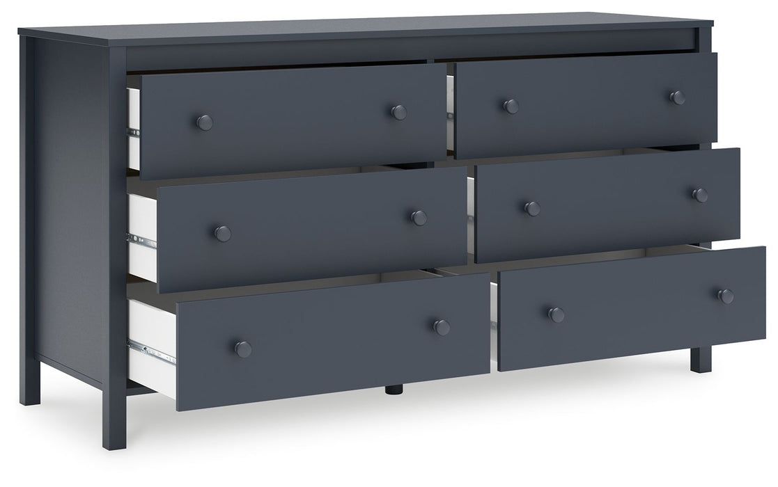 Simmenfort - Six Drawer Dresser - Navy Blue – Dressers by Signature Design by Ashley® at Furniture Wholesale Plus , Nashville furniture store