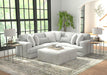 Logan - Upholstered Sectional With Comfort Coil Seating - 46" Cocktail Ottoman And Accent Pillows Included – 2 Piece Living Room Sets by Jackson at Furniture Wholesale Plus , Nashville furniture store