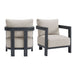 Playa - Chair (Set of 2) - Dark Gray / Beige – Chair Sets by Elements International at Furniture Wholesale Plus , Nashville furniture store