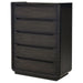 Leandro - 5-Drawer Bedroom Chest Of Drawers - Burnished Black – Accent Chests by Coaster Fine Furniture at Furniture Wholesale Plus , Nashville furniture store