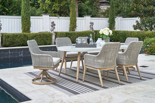 Seton Creek - Dining Set - Premium 5 Piece Outdoor Sets from Signature Design by Ashley® - Just $2108! Shop now at Furniture Wholesale Plus  We are the best furniture store in Nashville, Hendersonville, Goodlettsville, Madison, Antioch, Mount Juliet, Lebanon, Gallatin, Springfield, Murfreesboro, Franklin, Brentwood