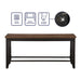 Bermuda - Counter Bench - Black – Counter Benches by Steve Silver Furniture at Furniture Wholesale Plus , Nashville furniture store