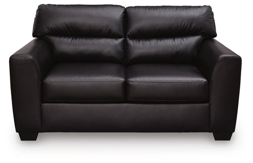 Glennbre - Loveseat - Midnight – Stationary Loveseats by Signature Design by Ashley® at Furniture Wholesale Plus , Nashville furniture store