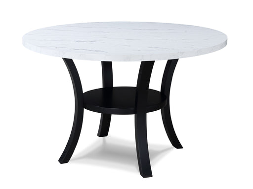 Isla - Round Dining Table - White / Black - Premium Dining Tables from Crown Mark - Just $249! Shop now at Furniture Wholesale Plus  We are the best furniture store in Nashville, Hendersonville, Goodlettsville, Madison, Antioch, Mount Juliet, Lebanon, Gallatin, Springfield, Murfreesboro, Franklin, Brentwood