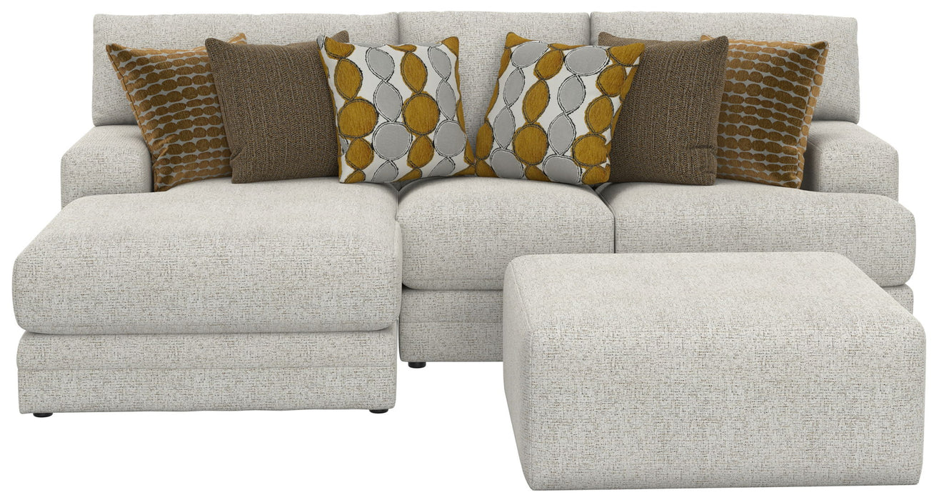 Tori - Sectional With Comfort Coil Seating, Cocktail Ottoman And Accent Pillows Included – 2 Piece Living Room Sets by Jackson at Furniture Wholesale Plus , Nashville furniture store