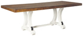 Valebeck - Rectangular Dining Room Table - White / Brown – Dining Tables by Signature Design by Ashley® at Furniture Wholesale Plus , Nashville furniture store