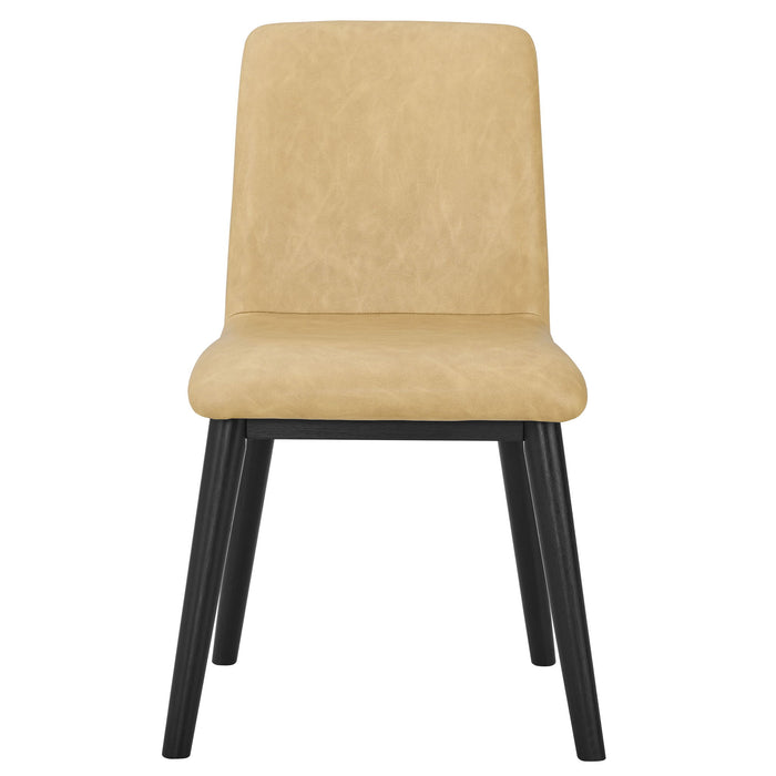 Vida - Side Chair - Light Brown / Black – Side Chairs by Steve Silver Furniture at Furniture Wholesale Plus , Nashville furniture store