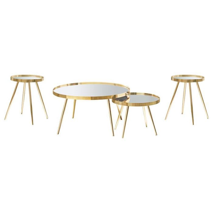 Kaelyn - Round Coffee And End Table Set – Table Sets by Coaster Fine Furniture at Furniture Wholesale Plus , Nashville furniture store