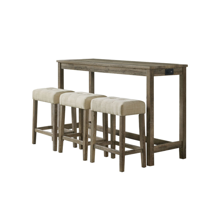 Oak Lawn - Bar Table Single Pack – 4 Piece Dining Room Sets by Elements International at Furniture Wholesale Plus , Nashville furniture store