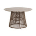 Alesso - Round Dining Table - Brown / Sand – Dining Tables by Elements International at Furniture Wholesale Plus , Nashville furniture store