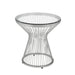 Lavinia - Chrome End Table - White – End Tables by Elements International at Furniture Wholesale Plus , Nashville furniture store
