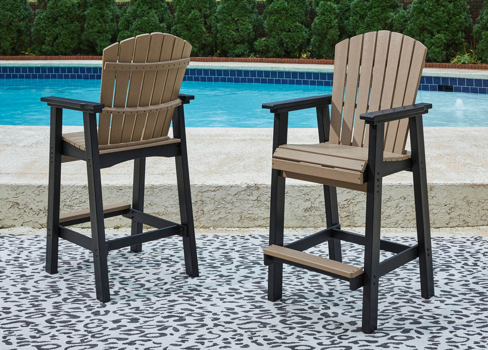 Fairen Trail - Tall Barstool (Set of 2) - Black / Driftwood – Chair Sets by Signature Design by Ashley® at Furniture Wholesale Plus , Nashville furniture store