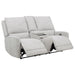 Sylmar - Chenille Upholstered Power Reclining Loveseat - Dove Gray – Reclining Loveseats by Coaster Fine Furniture at Furniture Wholesale Plus , Nashville furniture store