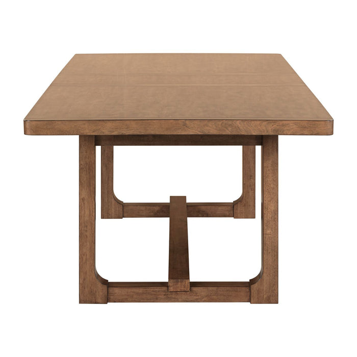Harmony - Trestle Table - Brownstone – Dining Tables with Extensions by Liberty Furniture at Furniture Wholesale Plus , Nashville furniture store