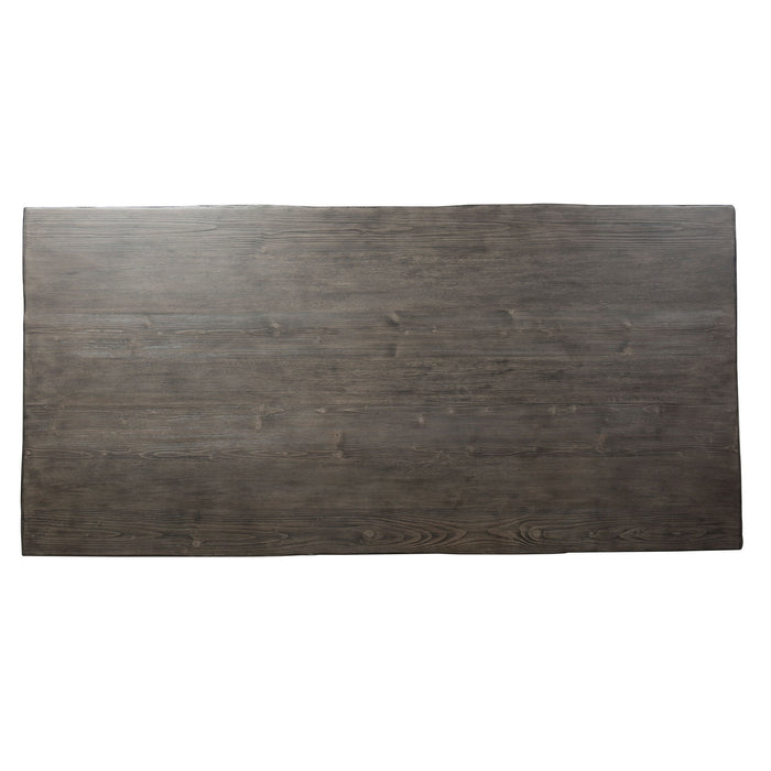 Willowrun - Trestle Table - Rustic White / Weathered Gray Top – Dining Tables by Liberty Furniture at Furniture Wholesale Plus , Nashville furniture store