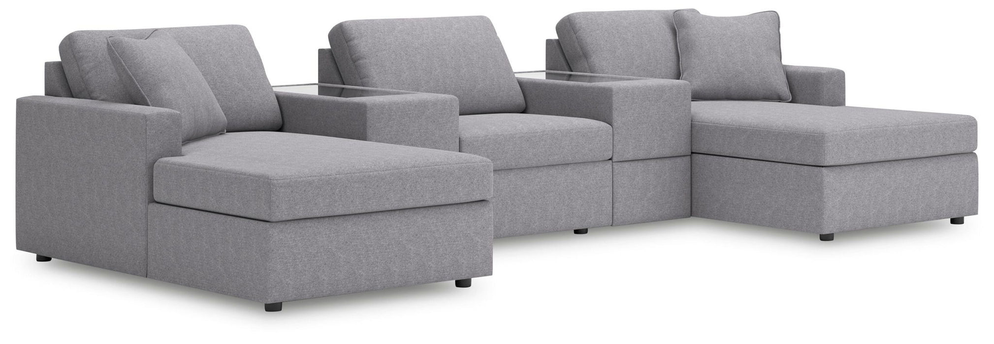 Modmax - Sectional - Granite – Stationary Sectionals by Signature Design by Ashley® at Furniture Wholesale Plus , Nashville furniture store
