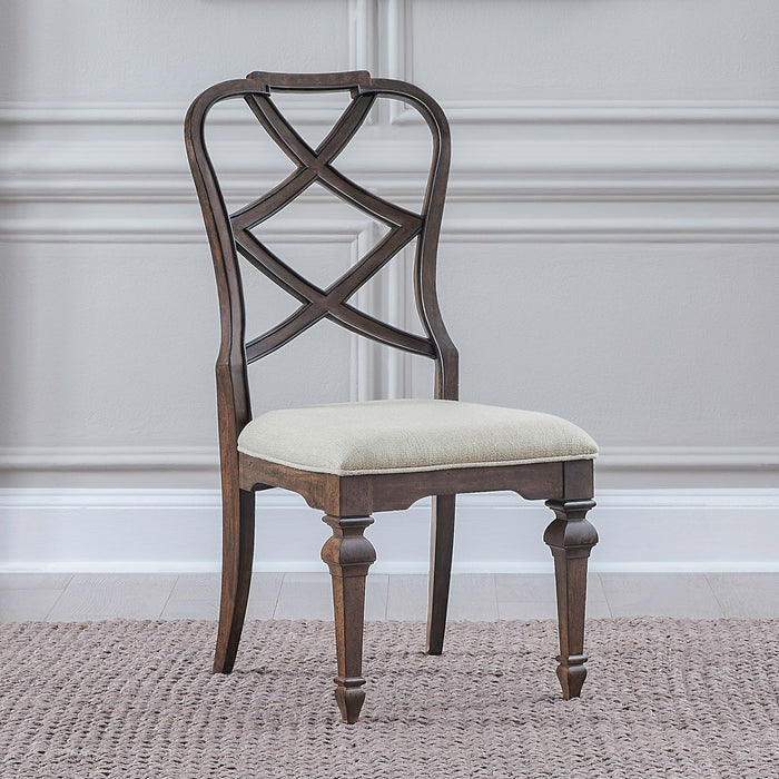 Providence Park - Wood Back Side Chair - Chateau Brown – Side Chairs by Liberty Furniture at Furniture Wholesale Plus , Nashville furniture store