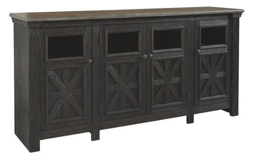 Tyler Creek - Black / Gray - Extra Large TV Stand - Premium TV Stands from Signature Design by Ashley® - Just $848! Shop now at Furniture Wholesale Plus  We are the best furniture store in Nashville, Hendersonville, Goodlettsville, Madison, Antioch, Mount Juliet, Lebanon, Gallatin, Springfield, Murfreesboro, Franklin, Brentwood