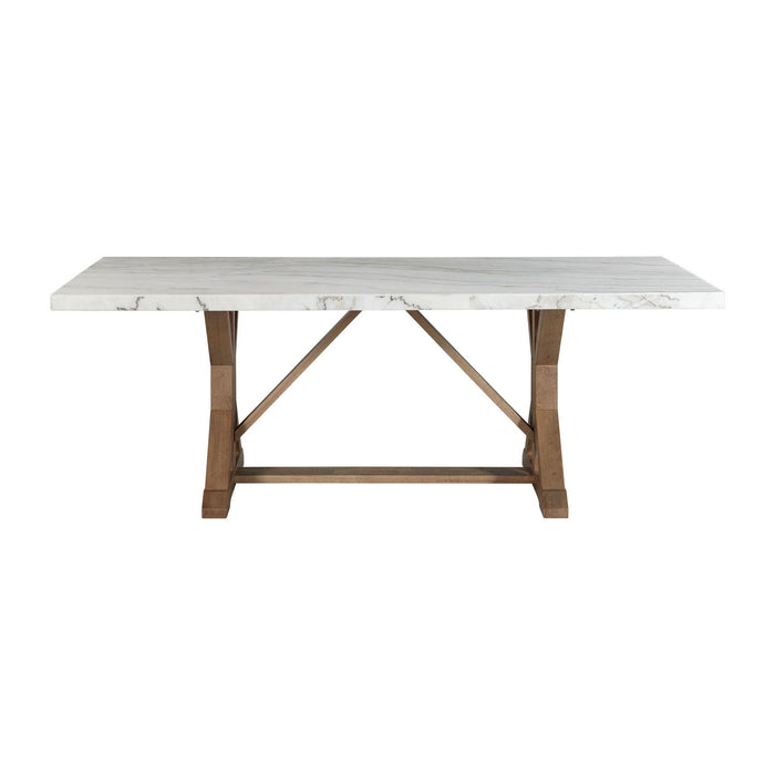 Lakeview - Marble Standard Height Rectangular Dining Table - White – Dining Tables by Elements International at Furniture Wholesale Plus , Nashville furniture store