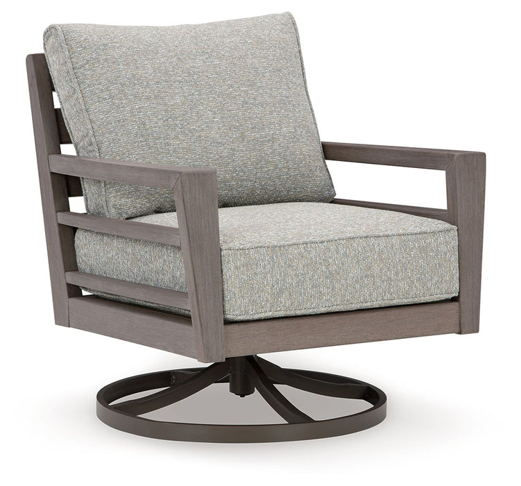 Hillside Barn - Gray / Brown - Swivel Lounge W/ Cushion - Premium Swivel Chairs from Signature Design by Ashley® - Just $848! Shop now at Furniture Wholesale Plus  We are the best furniture store in Nashville, Hendersonville, Goodlettsville, Madison, Antioch, Mount Juliet, Lebanon, Gallatin, Springfield, Murfreesboro, Franklin, Brentwood