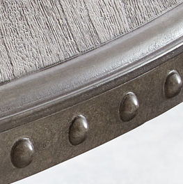 Alamo - Round End Table - Gray – End Tables by Steve Silver Furniture at Furniture Wholesale Plus , Nashville furniture store