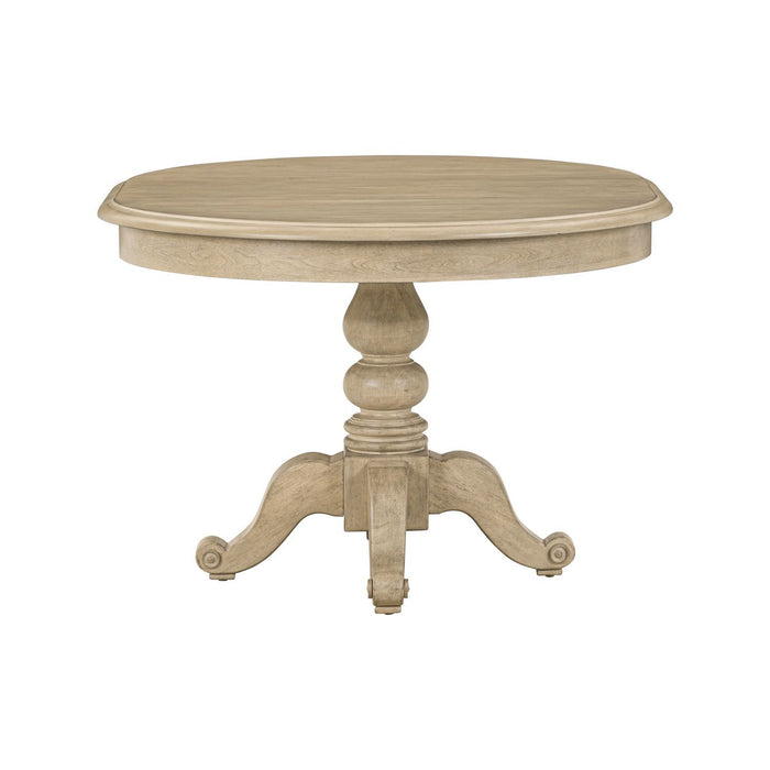 Summer House - Pedestal Table Set - Sand Dune – Dining Tables with Extensions by Liberty Furniture at Furniture Wholesale Plus , Nashville furniture store