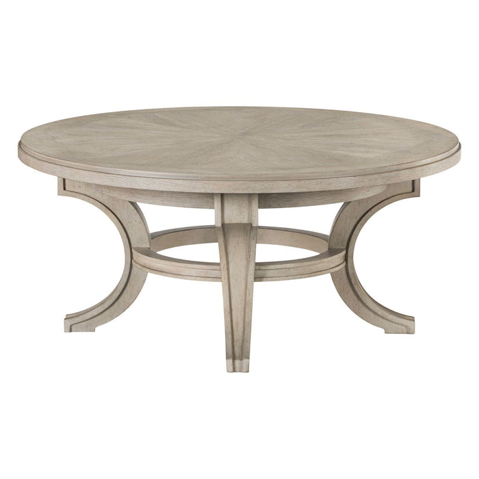 New Haven - Round Cocktail Table - Sanctuary White – Cocktail Tables by Liberty Furniture at Furniture Wholesale Plus , Nashville furniture store