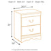 Huey Vineyard - Two Drawer Night Stand - Black – Accent Nightstands by Signature Design by Ashley® at Furniture Wholesale Plus , Nashville furniture store