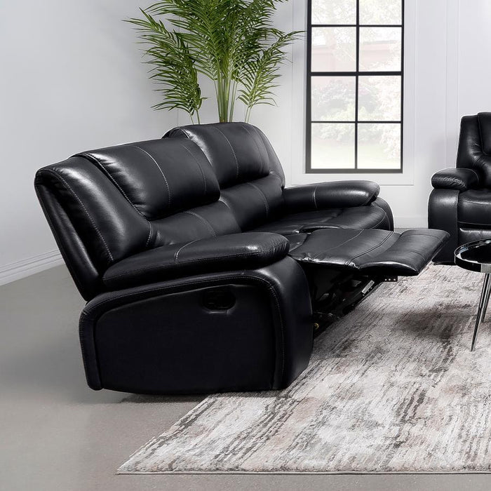 Camila - Upholstered Motion Reclining Loveseat – Reclining Loveseats by Coaster Fine Furniture at Furniture Wholesale Plus , Nashville furniture store