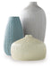 Eiderman - Vase Set (Set of 3) - Gray / Blue / Green – Vases & Jars by Signature Design by Ashley® at Furniture Wholesale Plus , Nashville furniture store
