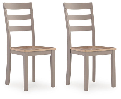 Harperfeld - Dining Room Side Chair (Set of 2) - Natural / Gray – Chair Sets by Signature Design by Ashley® at Furniture Wholesale Plus , Nashville furniture store
