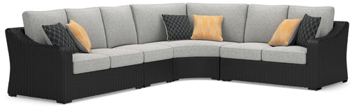 Beachcroft - 4-Piece Outdoor Sectional - Black – Stationary Sectionals by Signature Design by Ashley® at Furniture Wholesale Plus , Nashville furniture store