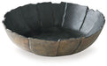 Aidman - Bowl - Black / Antique Gold Finish – Plates & Bowls by Signature Design by Ashley® at Furniture Wholesale Plus , Nashville furniture store