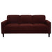 Ruth - Upholstered Track Arm Sofa – Stationary Sofas by Coaster Fine Furniture at Furniture Wholesale Plus , Nashville furniture store
